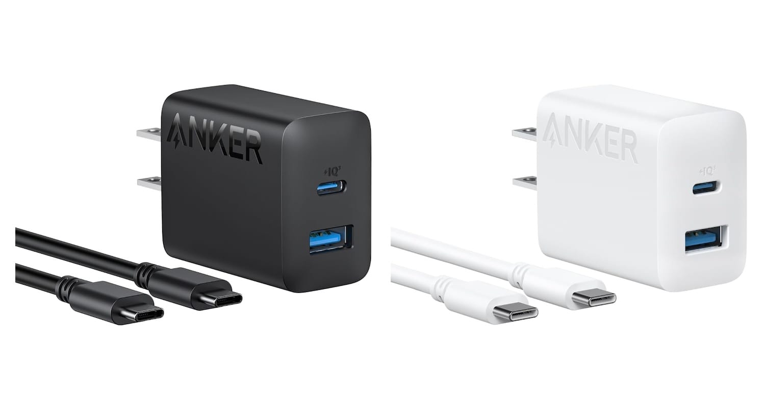 Anker、ケーブル付属の20W 2ポートUSB-C充電器を発売