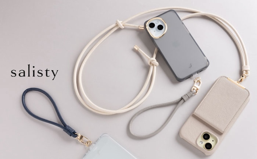 salisty、スマホ用ショルダーストラップ＆ハンドストラップを発売