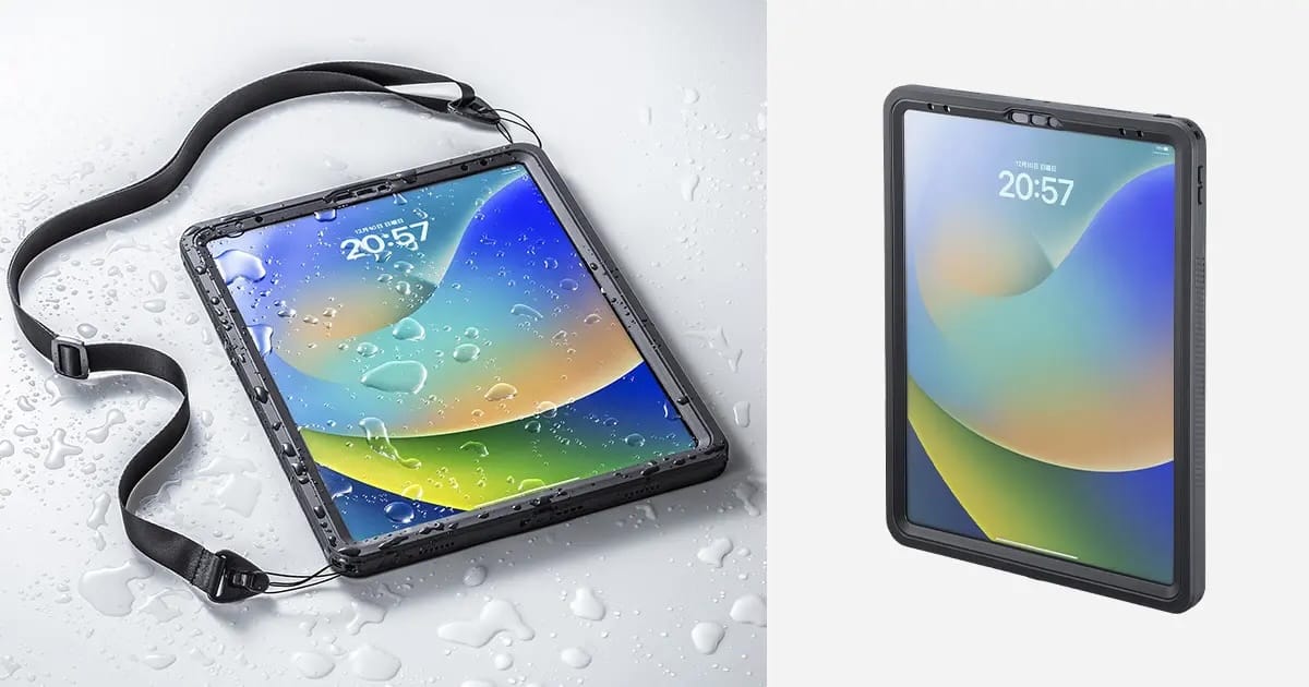 サンワサプライ、防塵・防水仕様の12.9インチiPad Pro用ケースを発売