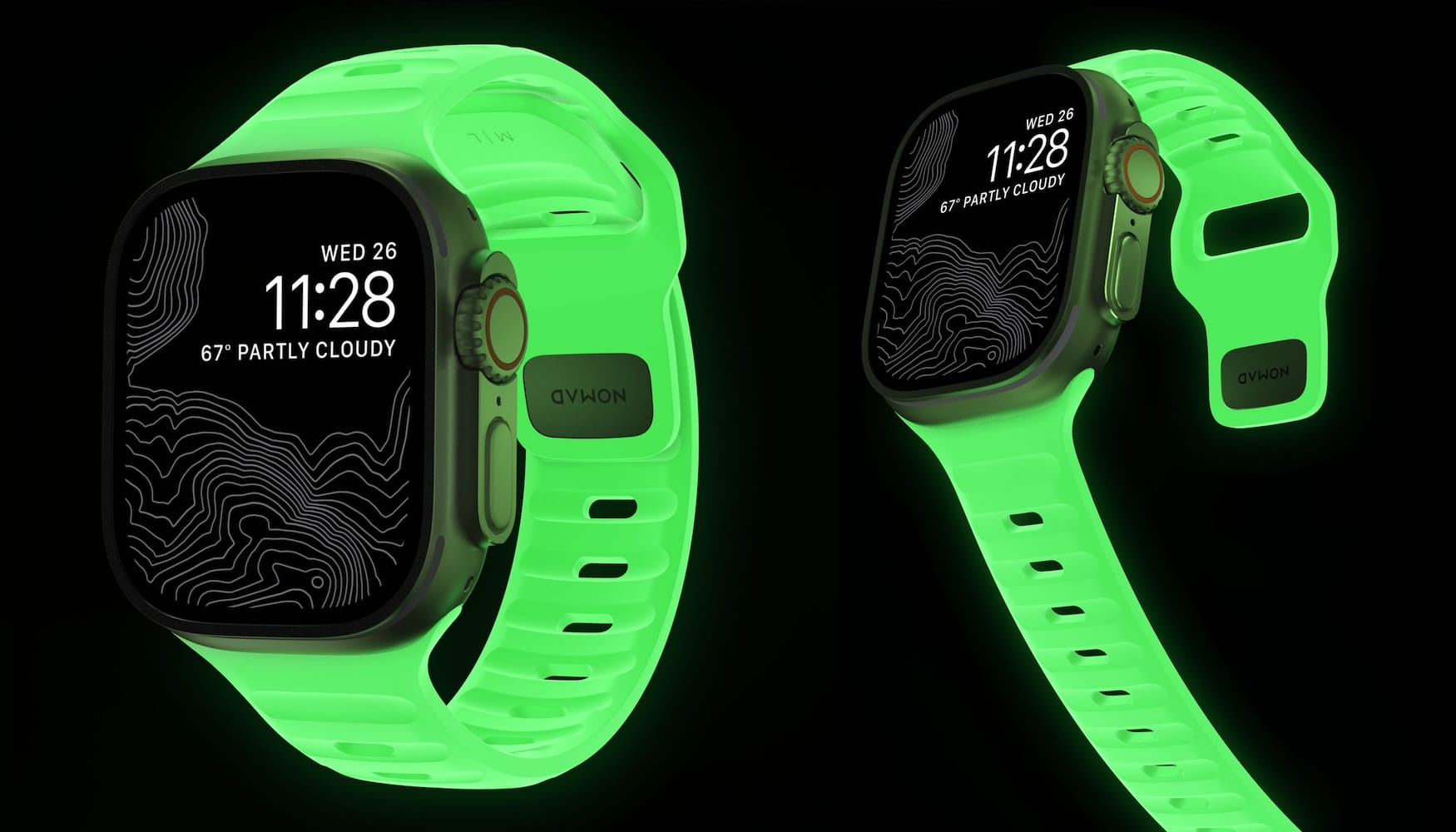 NOMADのApple Watch用スポーツバンドに蓄光バージョンが登場