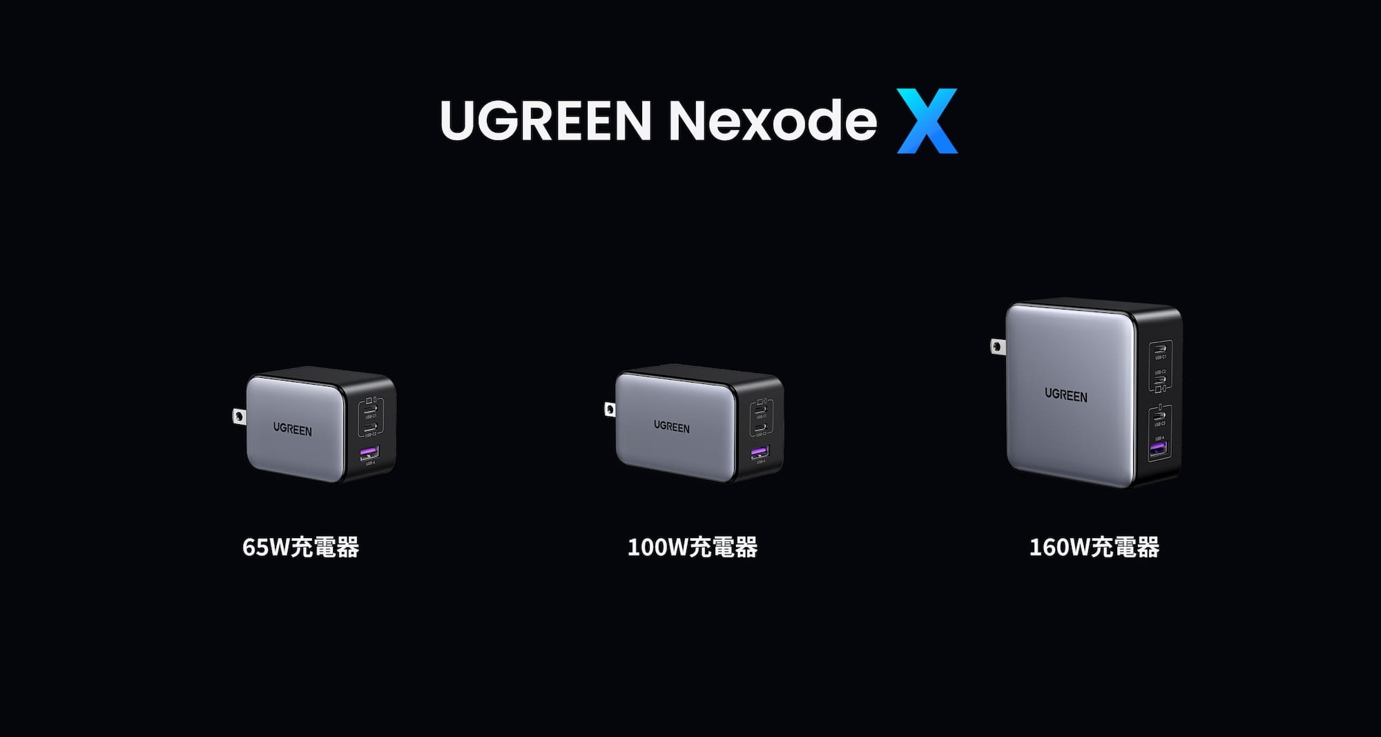 UGREEN、コンパクトな急速充電器「Nexode X」シリーズ発売