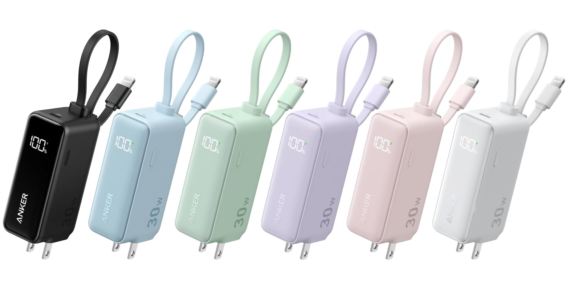 AnkerのLightningケーブル一体型充電器兼モバイルバッテリーが18%オフ
