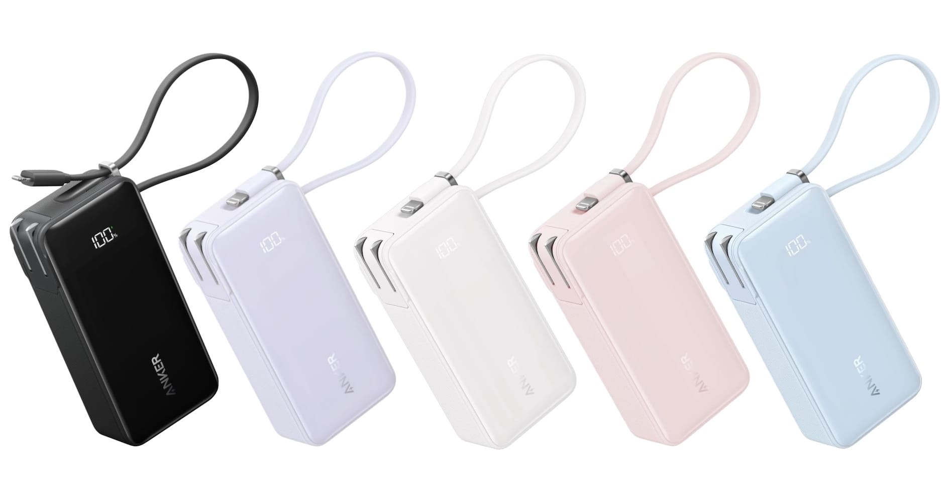Anker、Lightningケーブル一体型充電器兼モバイルバッテリーを発売