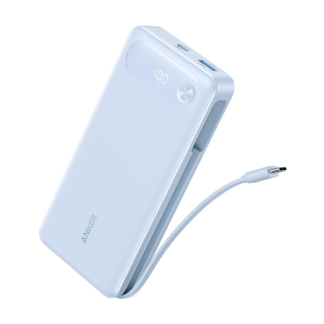 Anker、USB-Cケーブル一体型65W出力対応のモバイルバッテリーの新色発売