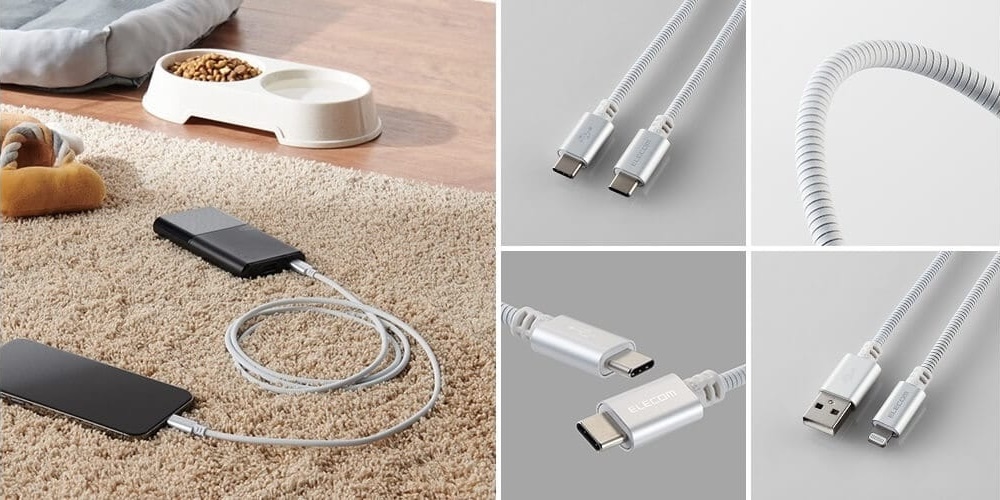 エレコム、ペットが噛んでも断線しにくいUSBケーブル4タイプを発売