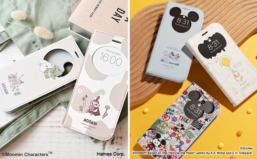 Hamee、「ディズニー」「ムーミン」のiPhone 16/Pro用窓付きダイアリーケースを発売
