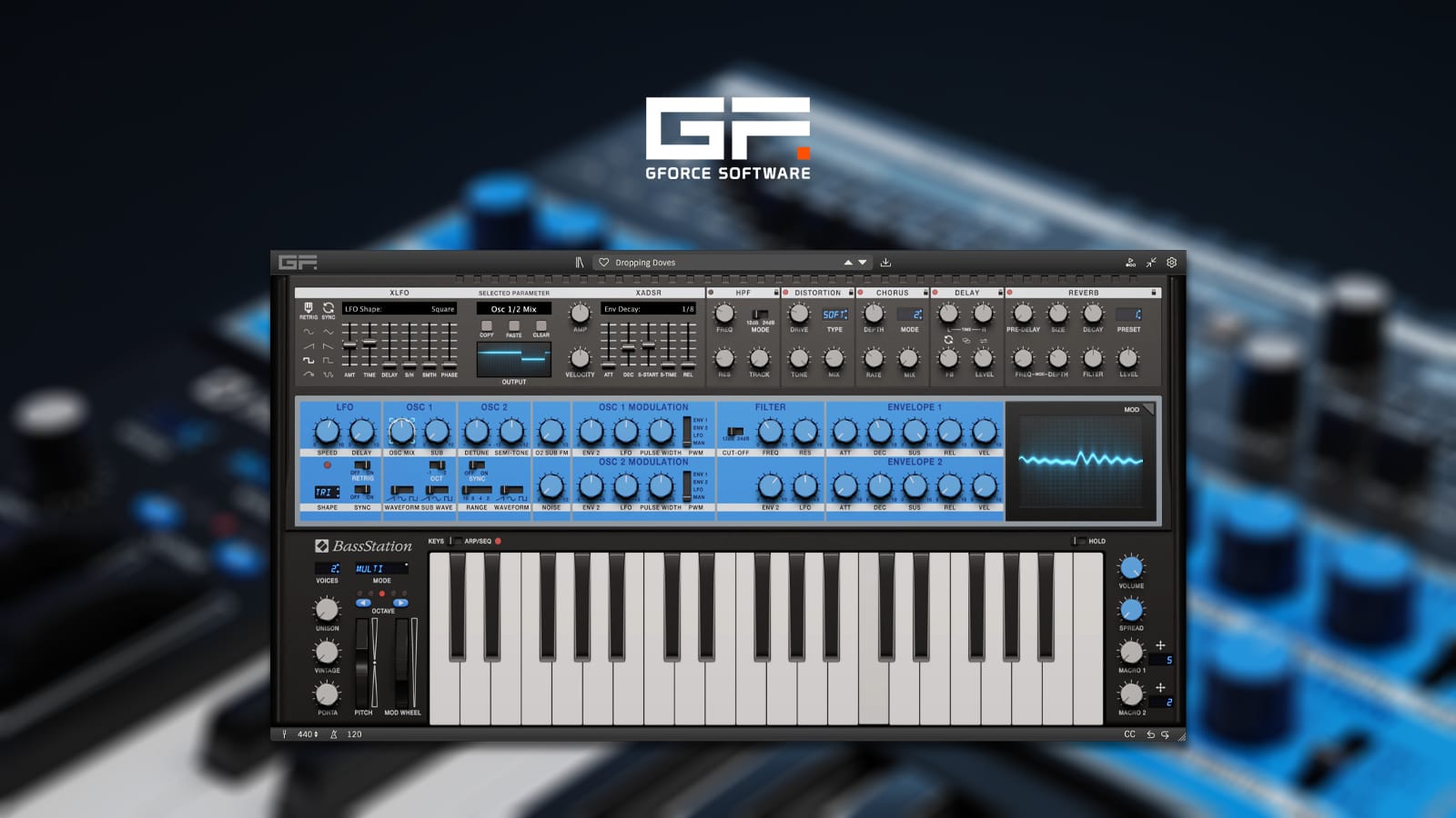 GForce Softwareから「Novation Bass Station」が登場　2/28まで50%オフ