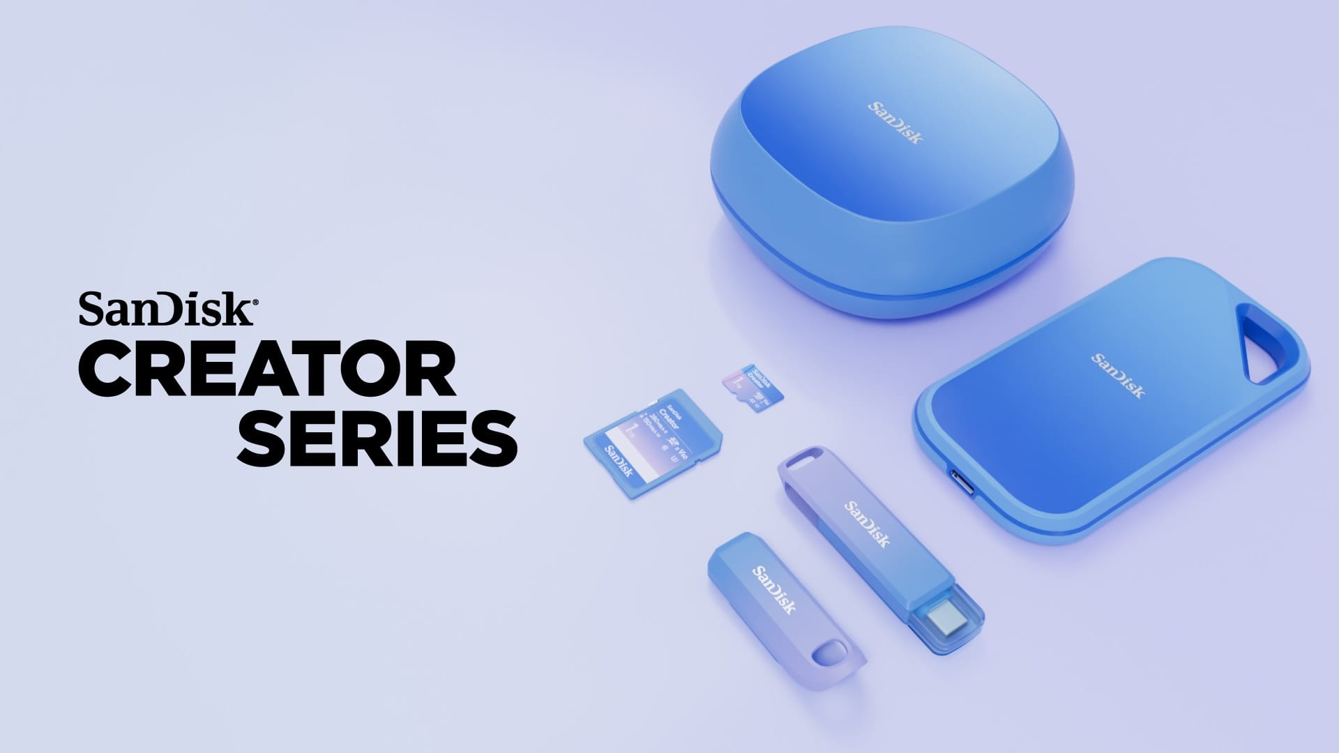 SanDisk、クリエイターとゲーマー向けのストレージソリューションを発売