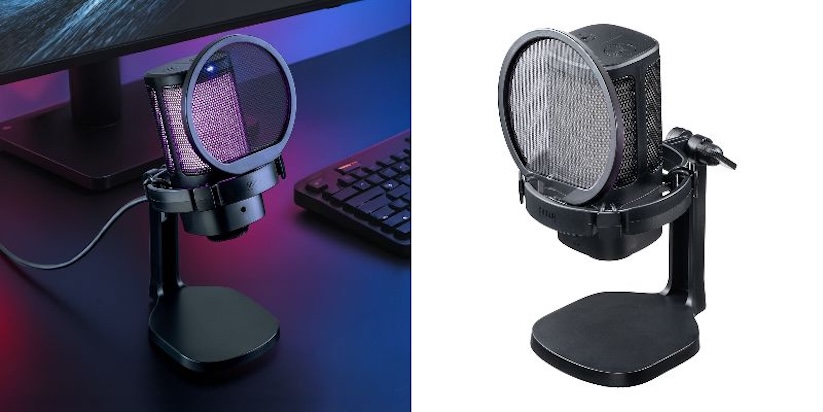サンワサプライ、スタンド/ショックマウント/ポップガード付属のUSBマイクを発売