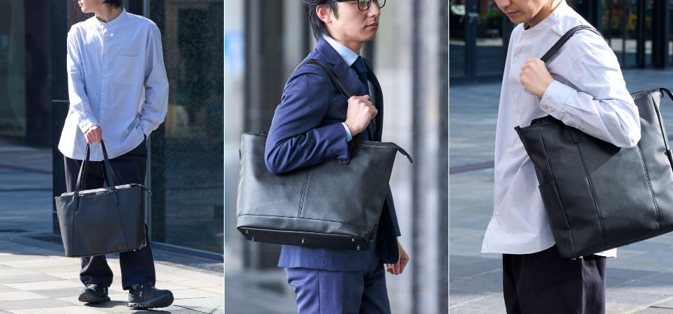 エレコム、カジュアルでも使えるビジネストートバッグ3タイプを発売
