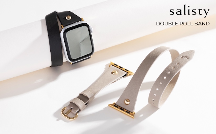 salisty、二重巻デザインのApple Watch用バンドを発売