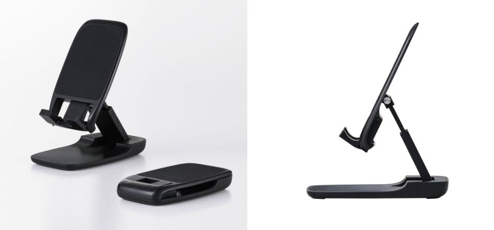 エレコム、スマホ/タブレット用折りたたみ式スタンドを発売