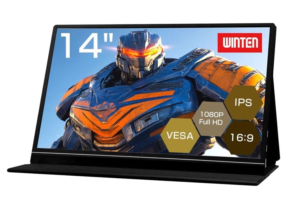 WINTEN、14インチFHDモバイルモニターを発売