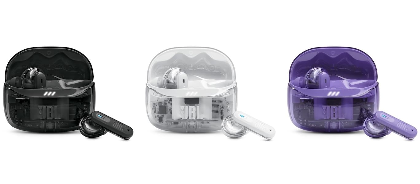 JBL、スケルトンデザインの完全ワイヤレスイヤフォン「Tune Beam 2 Ghost」を発売