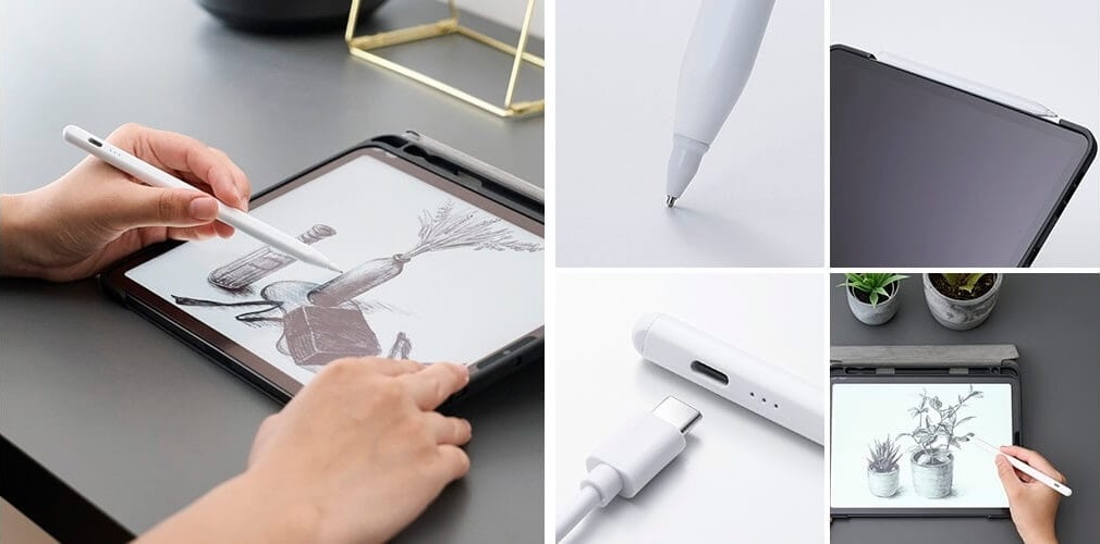 エレコム、極細ペン先のiPad用アクティブタッチペンを発売　Apple Pencil対応交換ペン先も