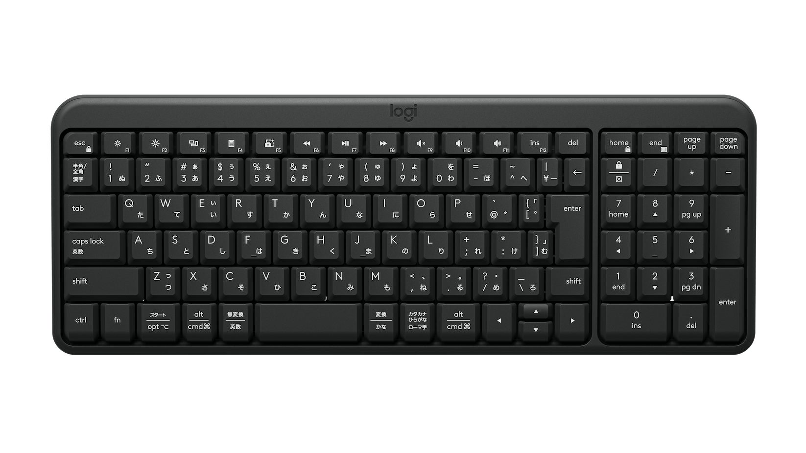 ロジクール、テンキー付きでコンパクトなBluetoothキーボードを発売