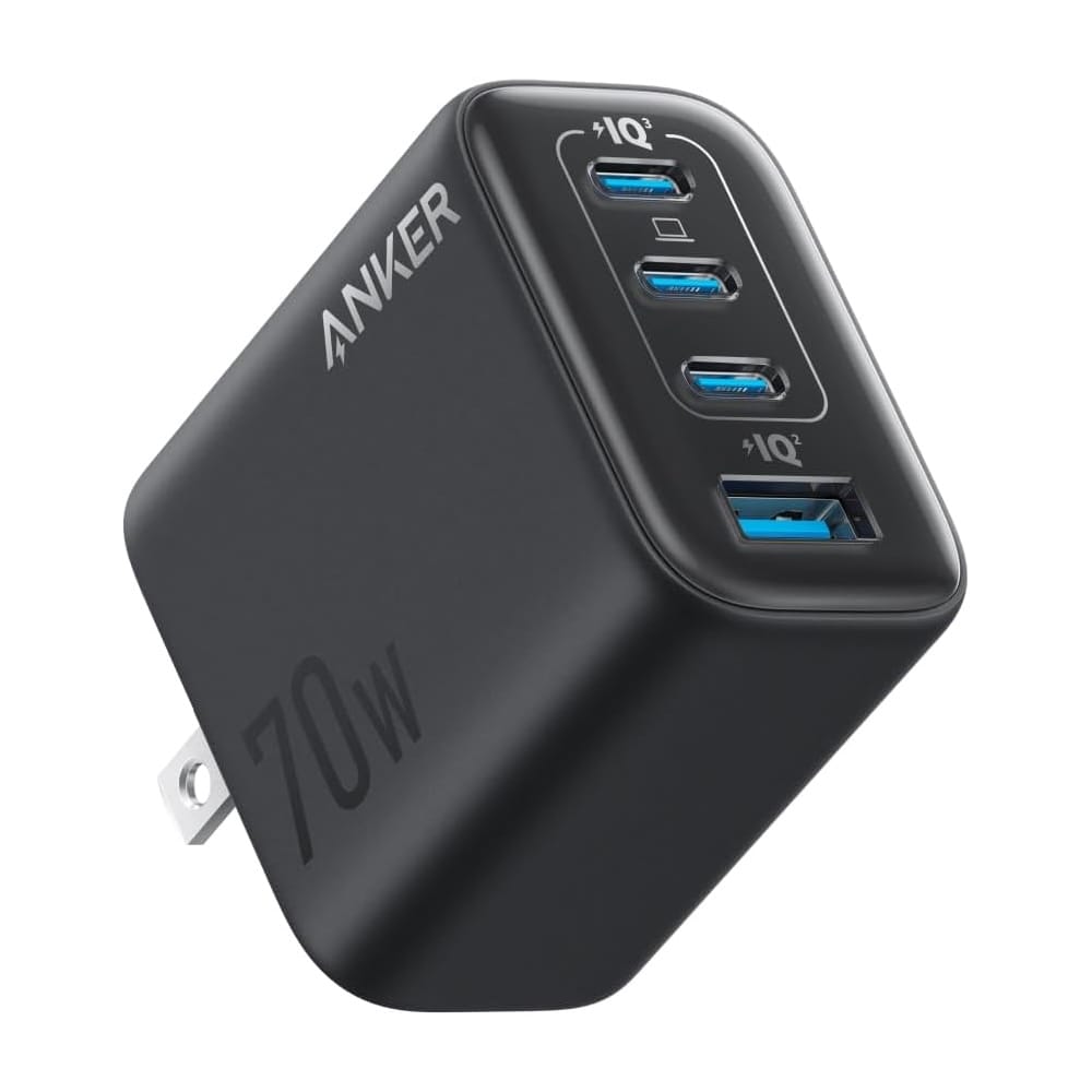 Anker、70W PD対応の4ポートUSB充電器発売