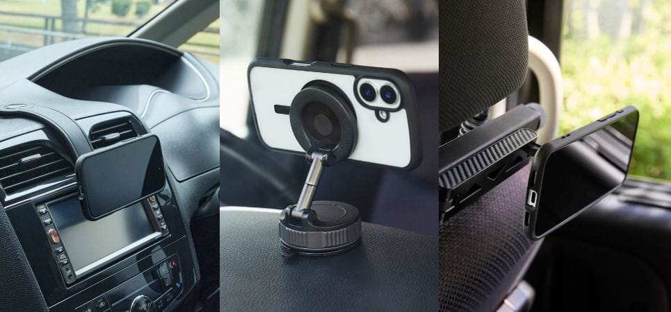 エレコム、MagSafe対応の車載用スマホホルダーを発売
