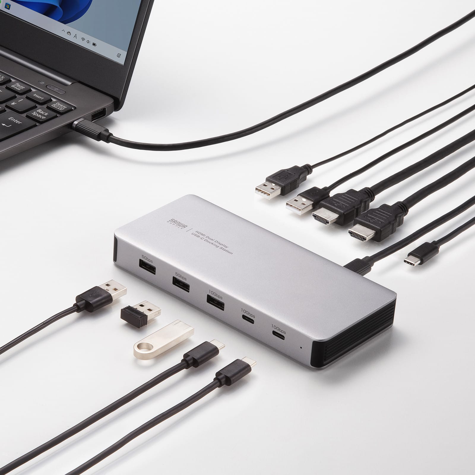 サンワサプライ、11-in-1 USB-Cドックを発売