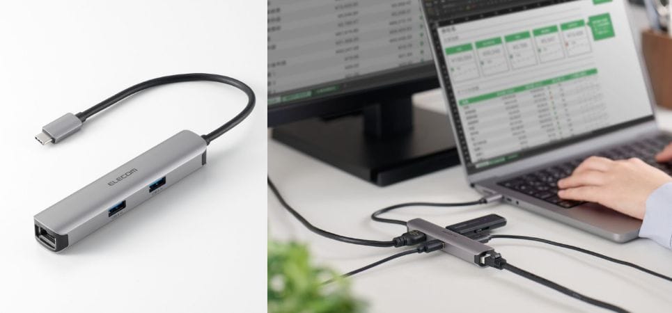エレコム、5-in-1 USB-Cドックを発売