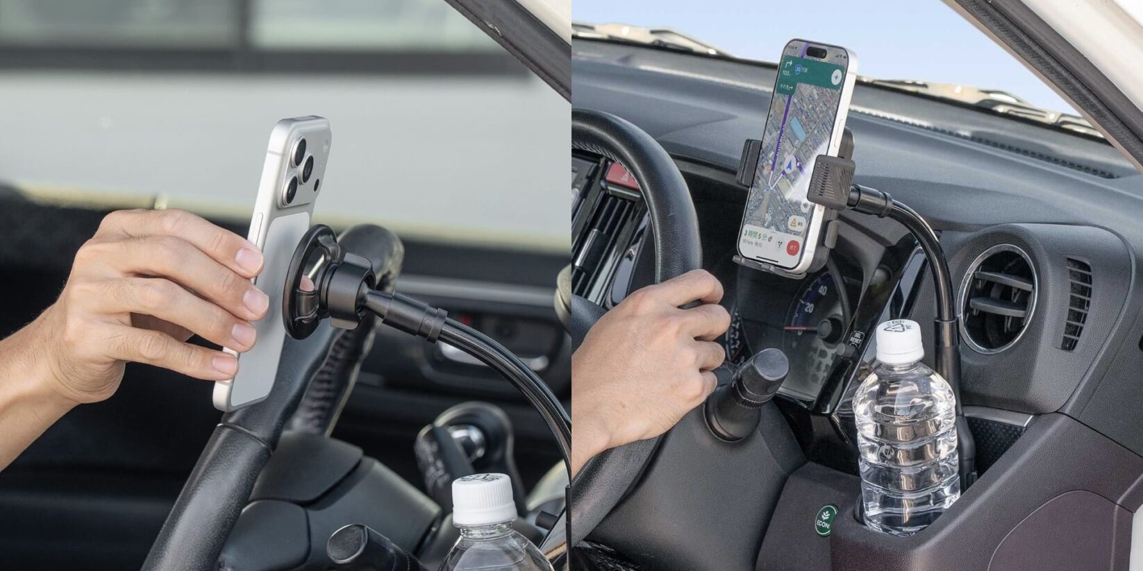 サンワサプライ、フレキシブルアーム採用の車載スマホホルダーを発売